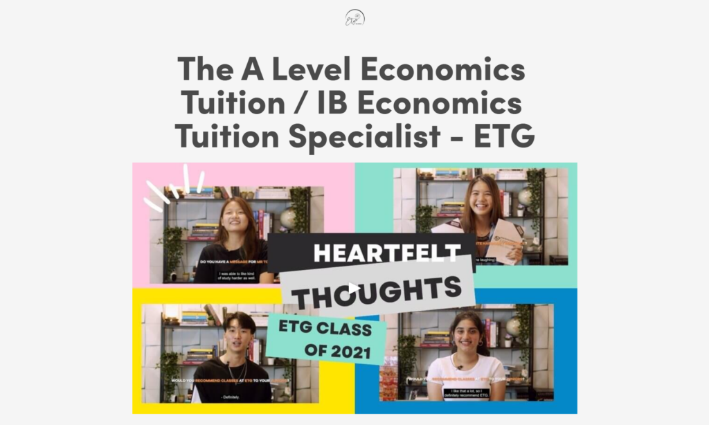 Economics Tuition Genius IB Tuition