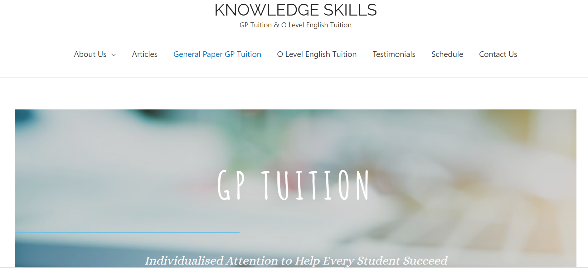 Knowledge Skills GP Tuition