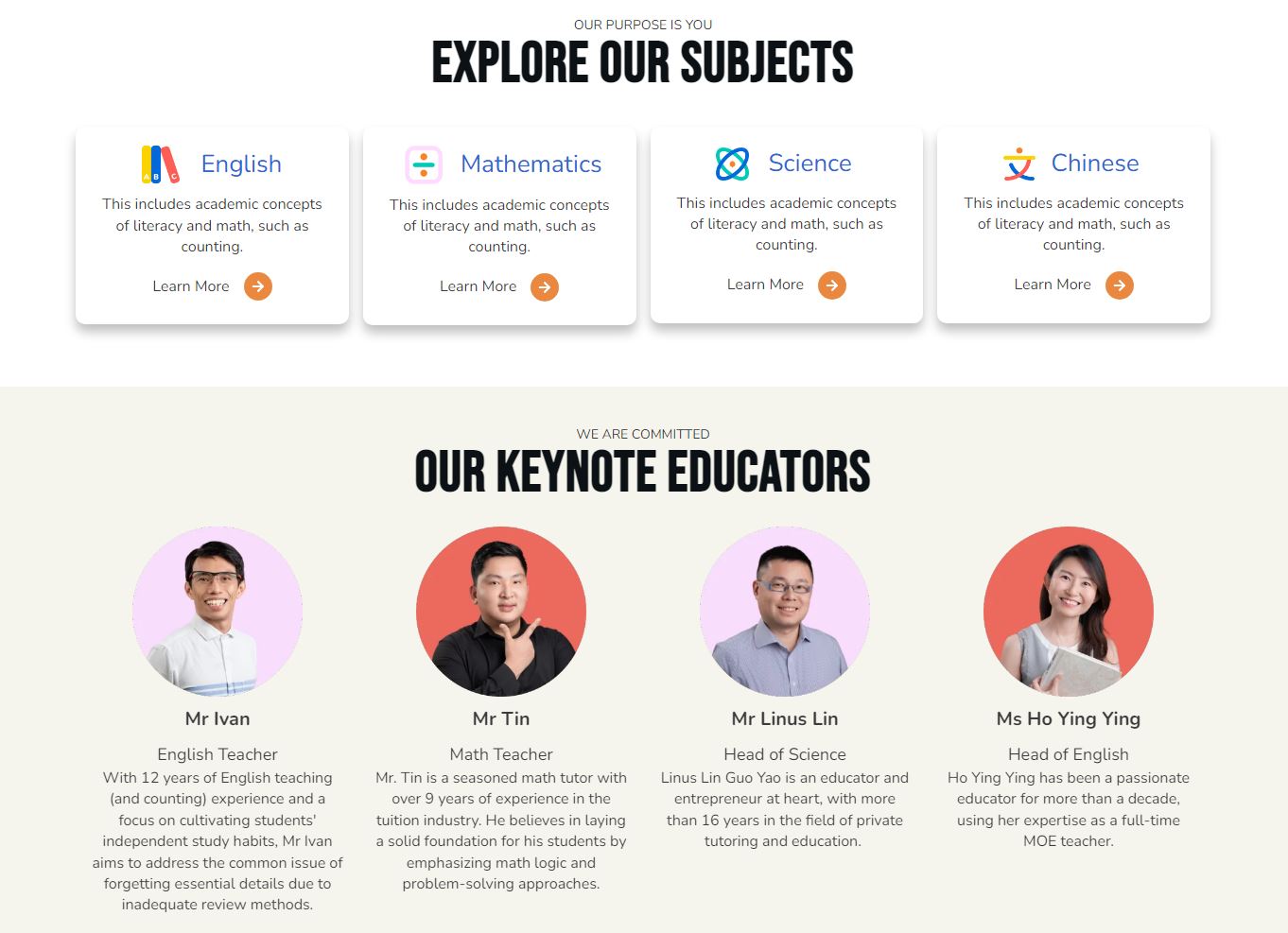Keynote Learning Science Tuition