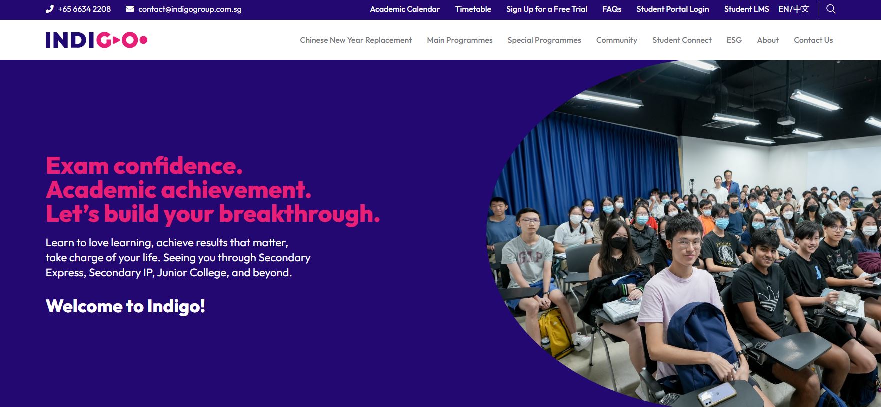 Indigo Education JC Tuition