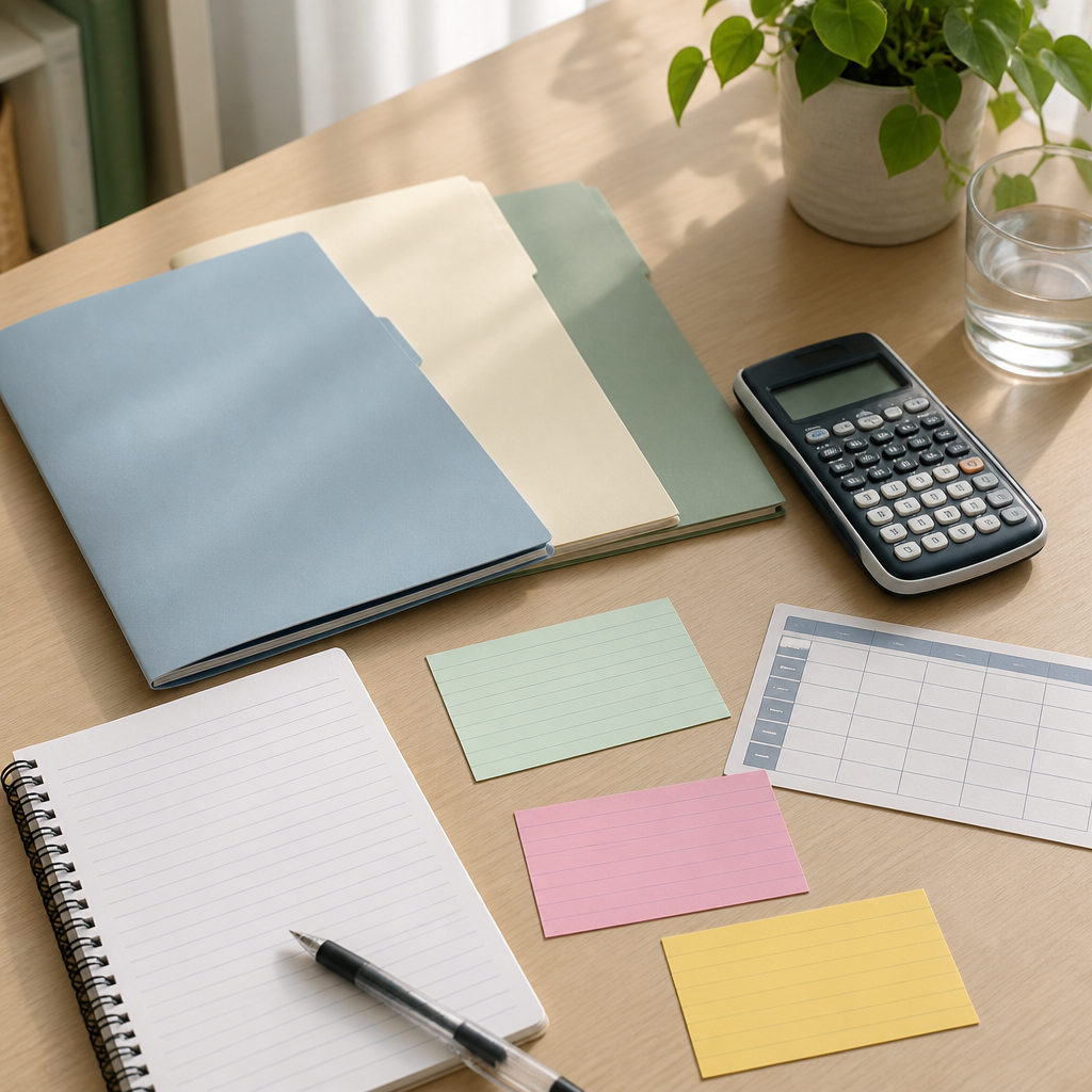 A conceptual still life showing the JC subjects that contribute to rank points.