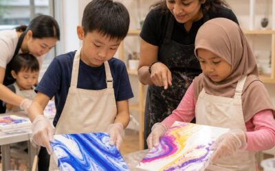 Top Acrylic Pour Workshops for Kids in Singapore